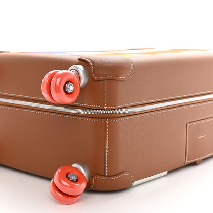 Hermes Canvas Taurillon Regate RMS Rolling Trolley Luggage Multicolor 8 of 10