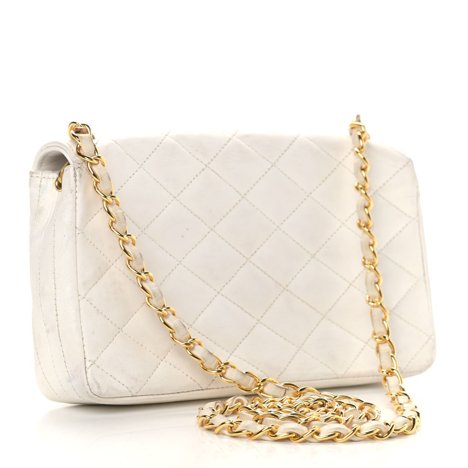 Chanel Lambskin Quilted Single Flap White 3 of 16