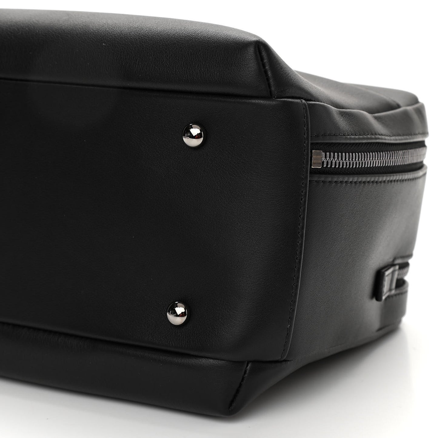 Calfskin Small Trendy CC Bowling Bag Black