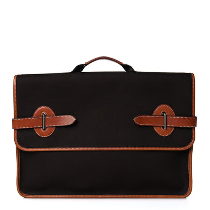 Hermes Toile Officier Briefcase 1 of 16