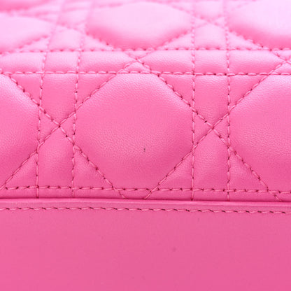 Christian Dior Lambskin Cannage Medium Lady Dior Pink 13 of 16