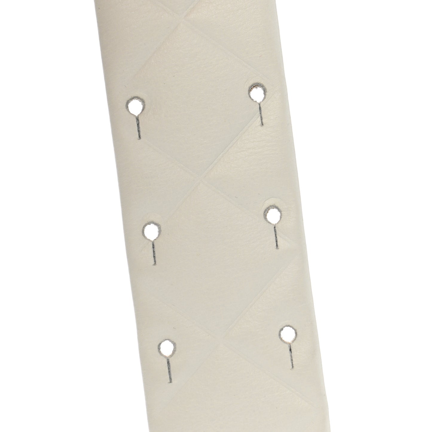 Lambskin Quilted CC Belt 70 28 White