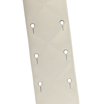Chanel Lambskin Quilted CC Belt 70 28 White 4 of 10