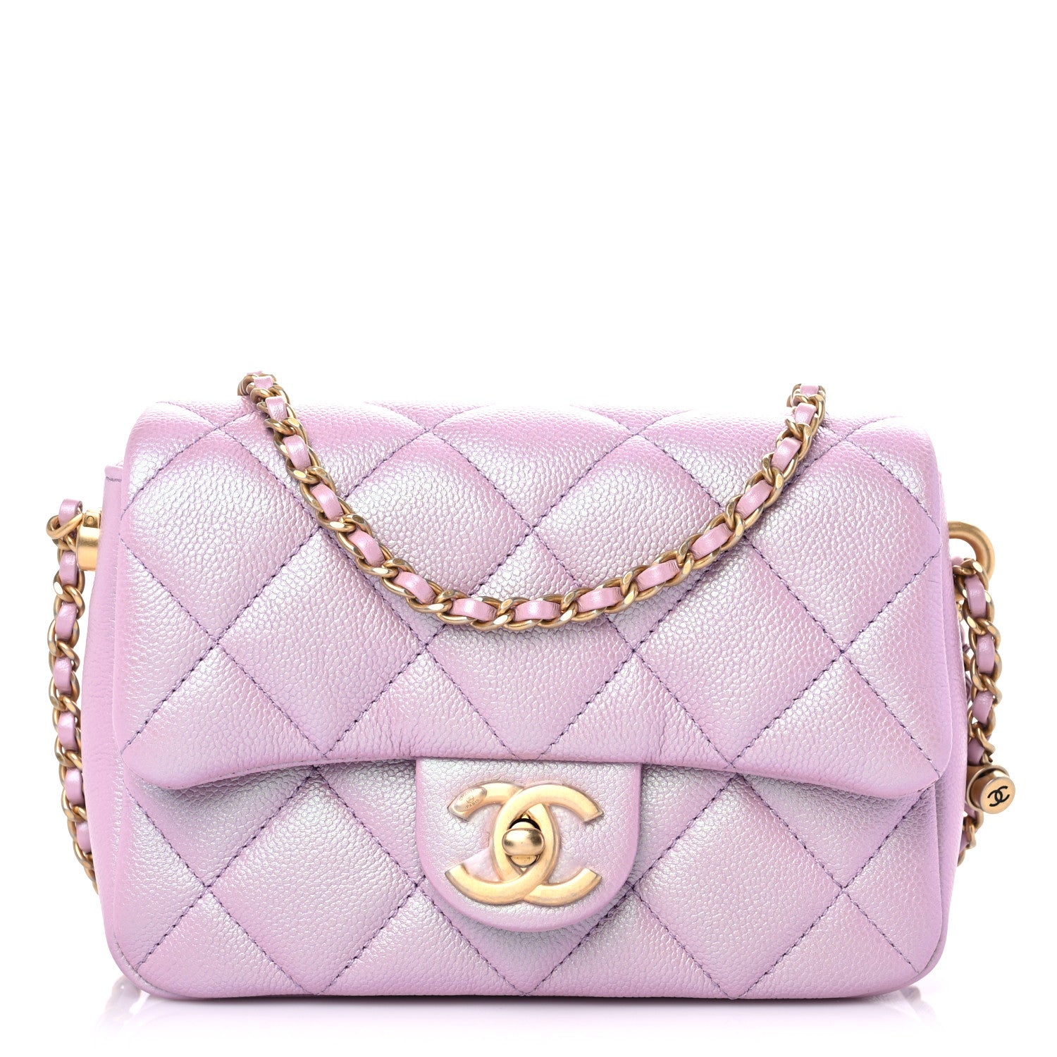 Chanel Iridescent Caviar Quilted Mini My Perfect Flap Pink 1 of 11