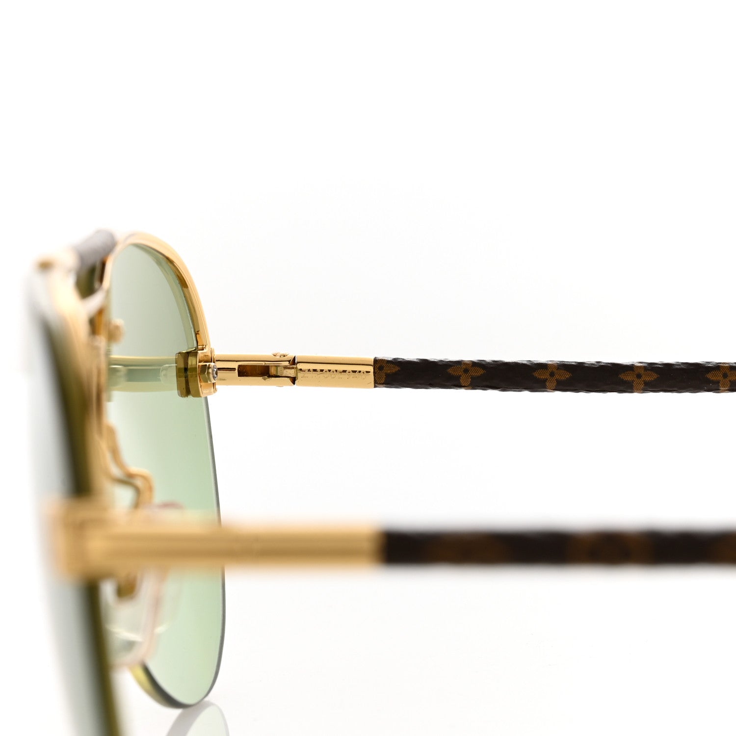 Louis Vuitton Metal Monogram Clockwise Sunglasses Green 6 of 6
