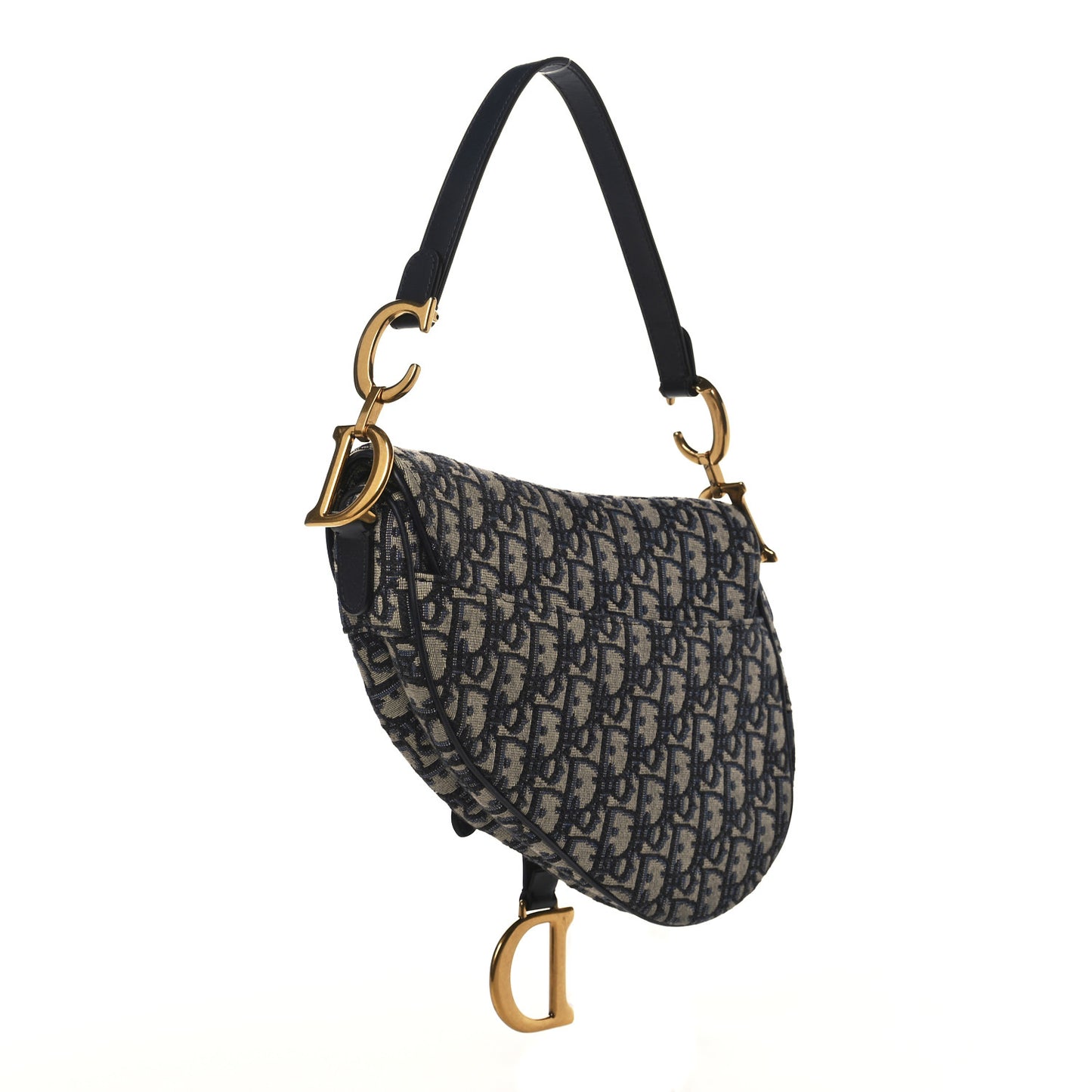 Oblique Saddle Bag Blue
