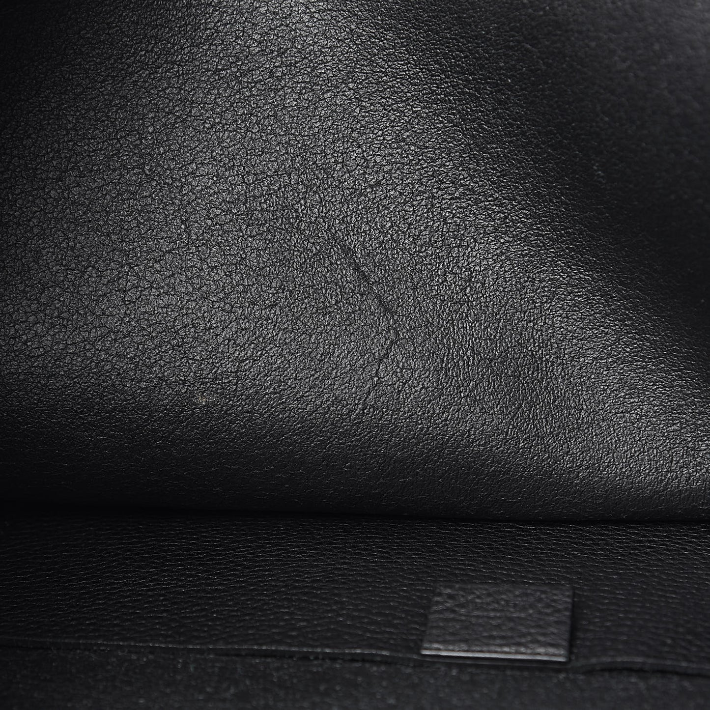 Calfskin Logo Tote Black