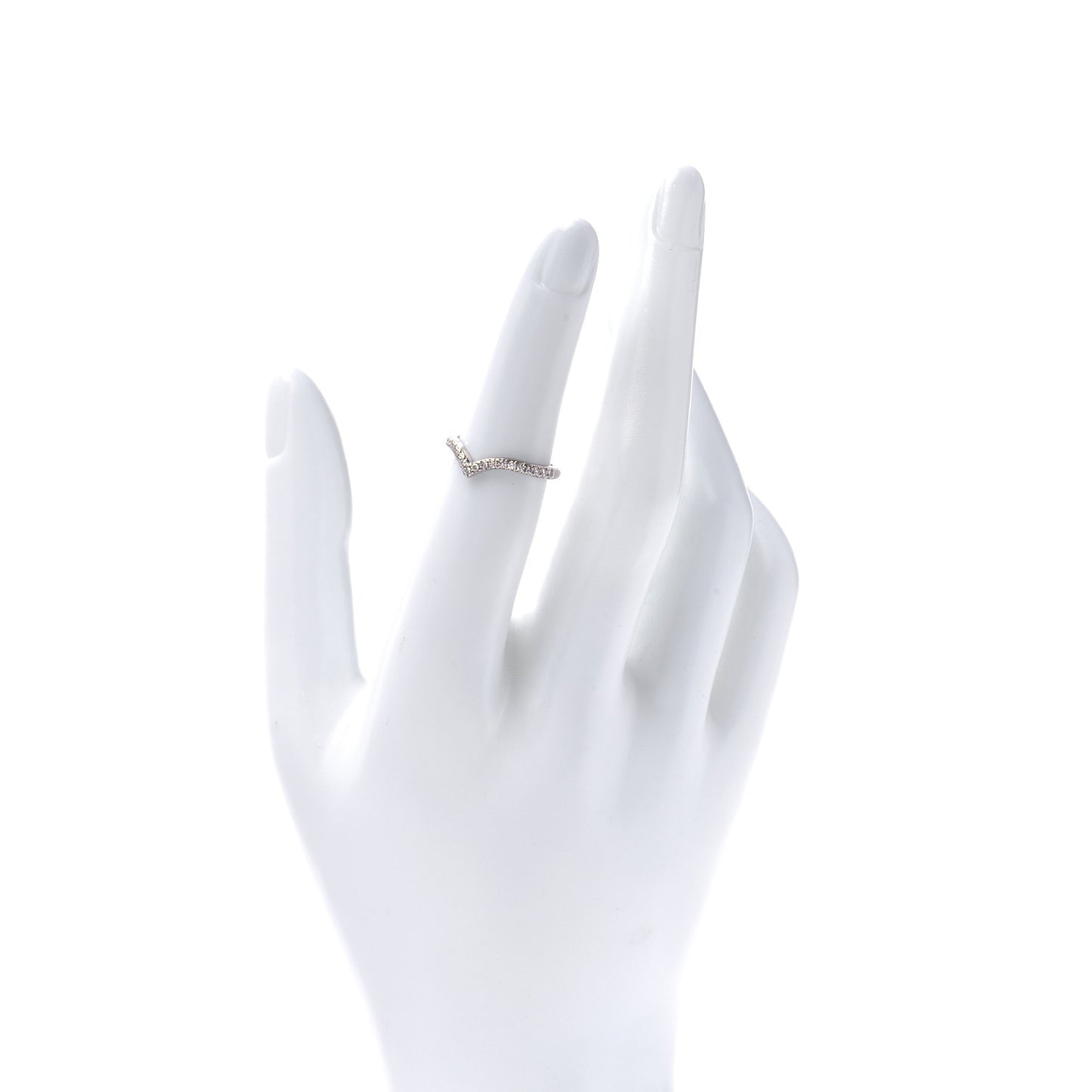 Platinum Diamond Soleste V Band Ring 49 5