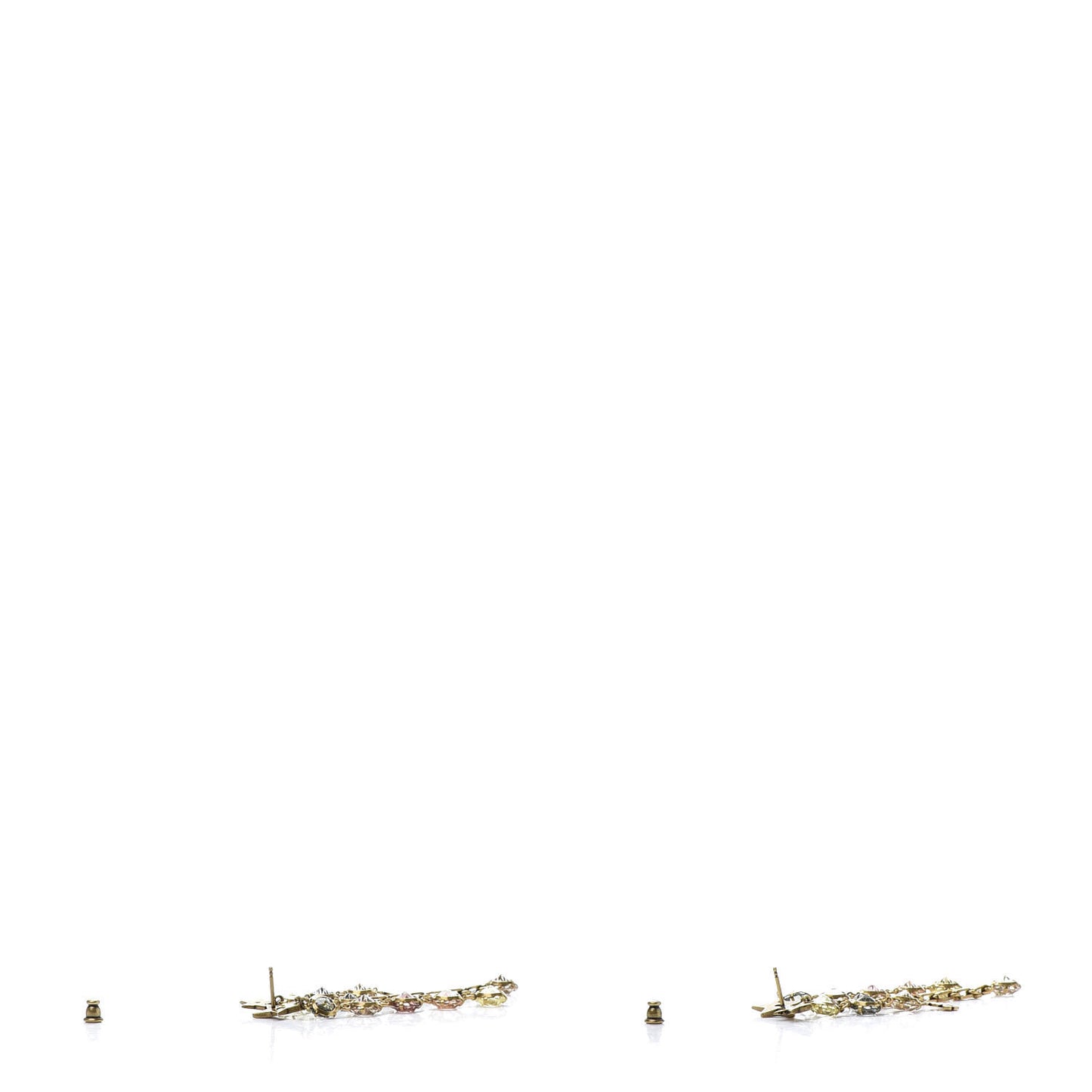 Crystal J'adior Star Drop Earrings Aged Gold Multicolor