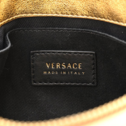 Versace Metallic Nappa Barocco Quilted Medusa Chain Crossbody Gold 6 of 9