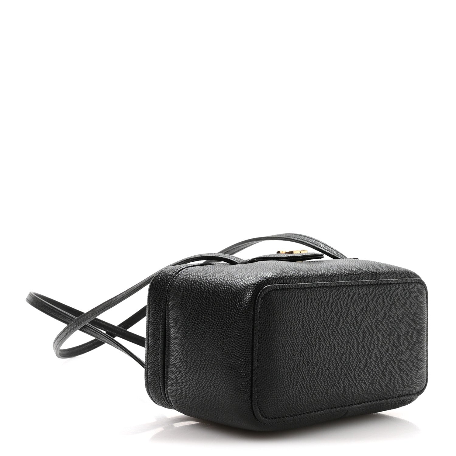 Chanel Shiny Caviar Preppy Coco Long Vanity With Strap Black 4 of 12