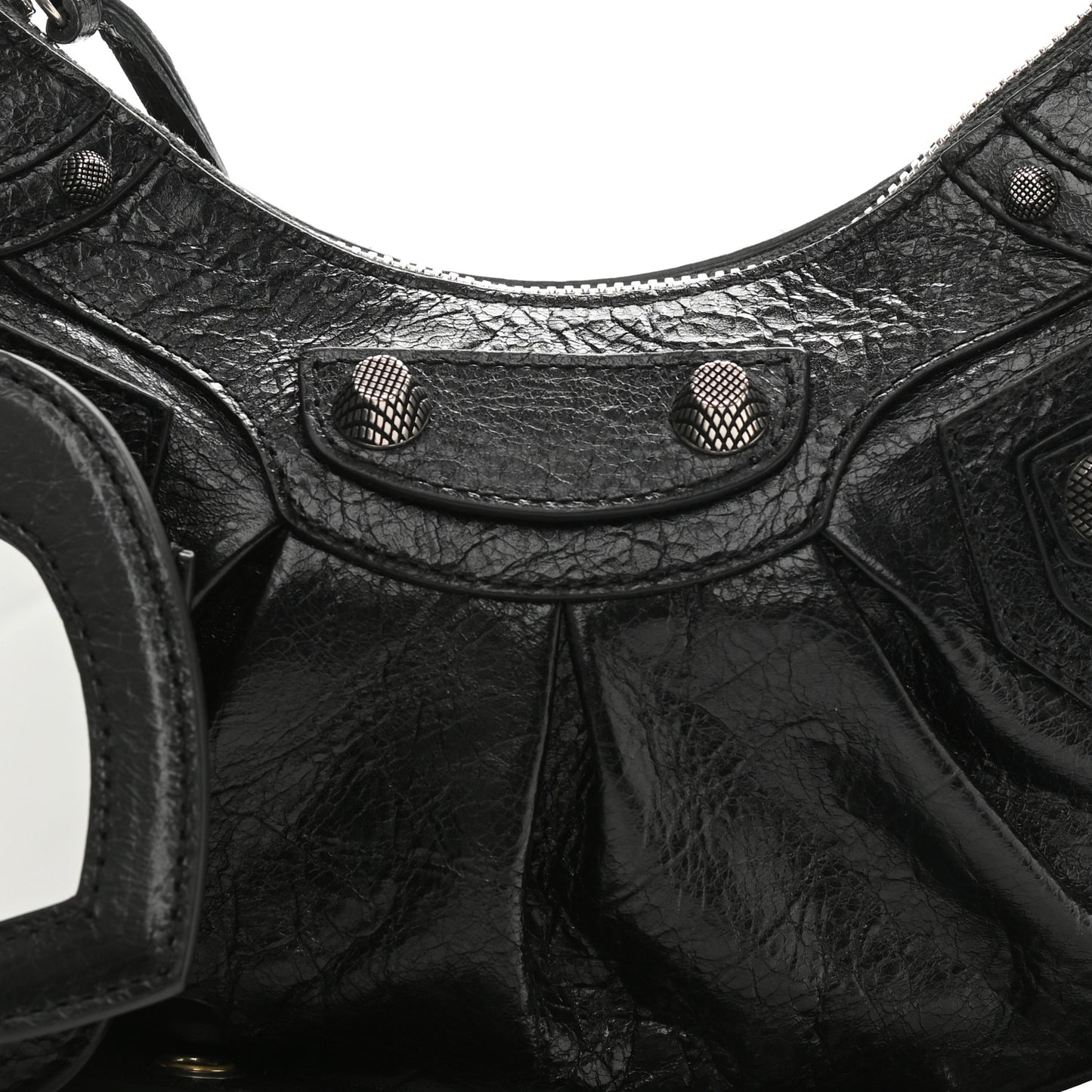 Agneau Arena Le Cagole Shoulder Bag XS Black