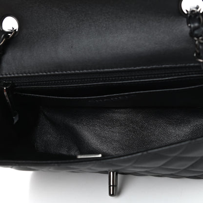 Chanel Lambskin Quilted Mini Rectangular Flap So Black 5 of 9