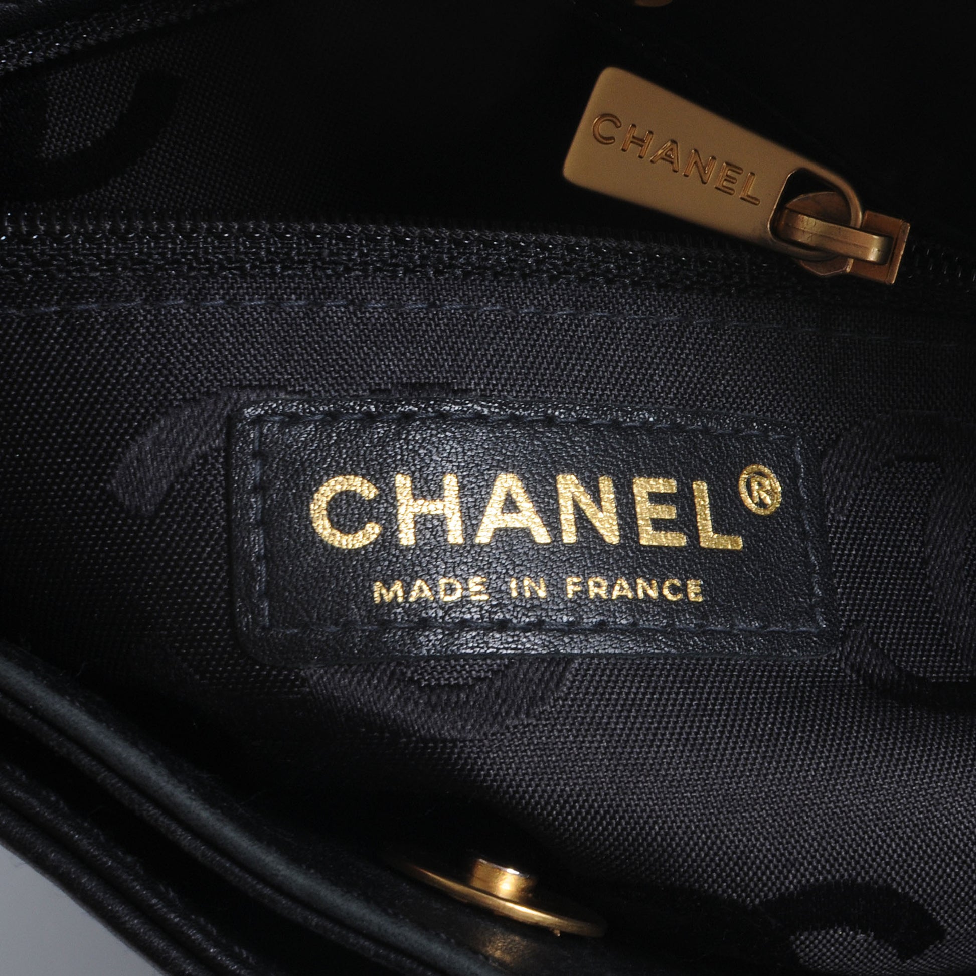 Chanel Calfskin Contrast Stitch Surpique Tote Black 6 of 8