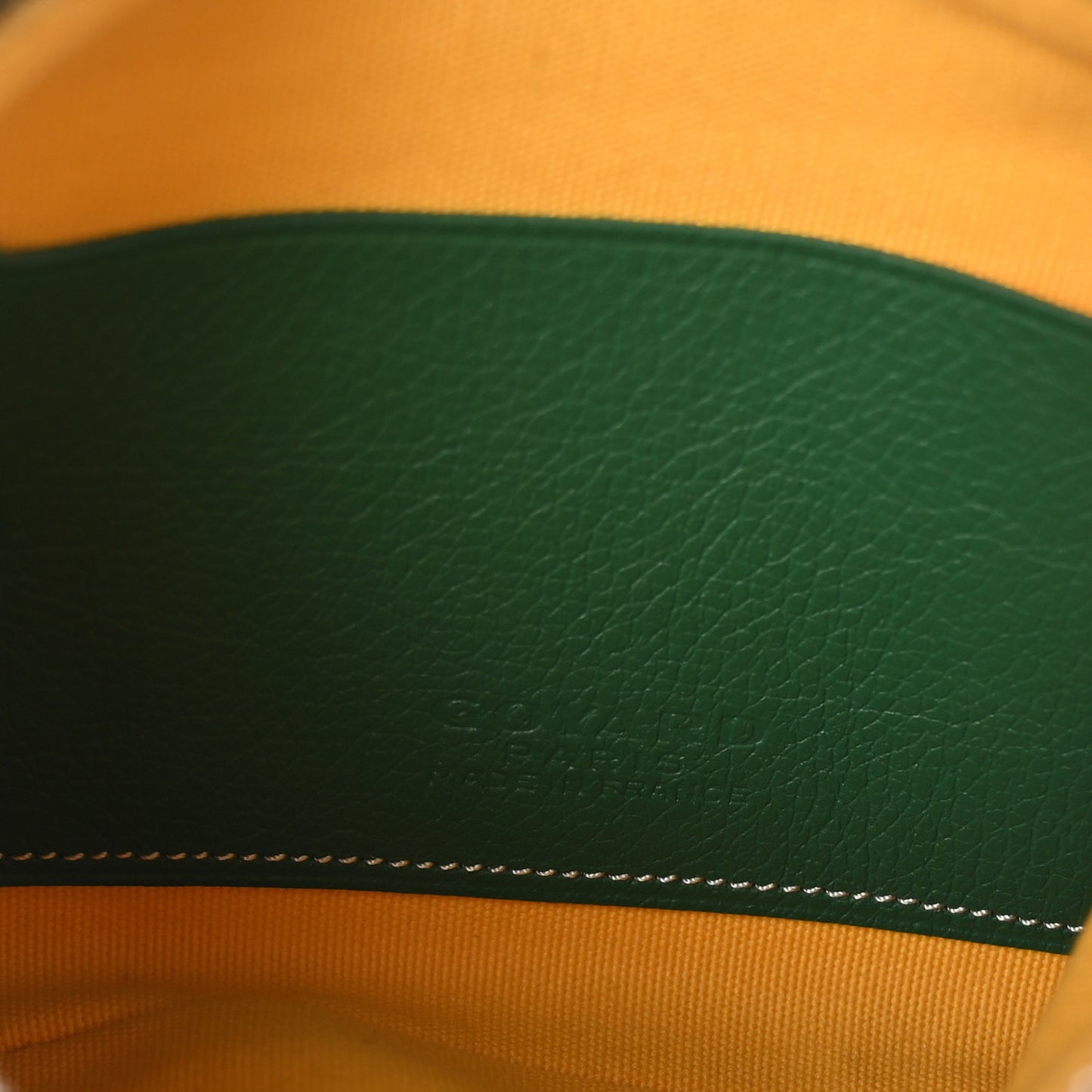 Goyardine Nano Senat Key Pouch Green