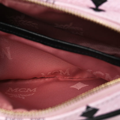MCM Visetos Mini Camera Crossbody Bag Light Pink 7 of 15