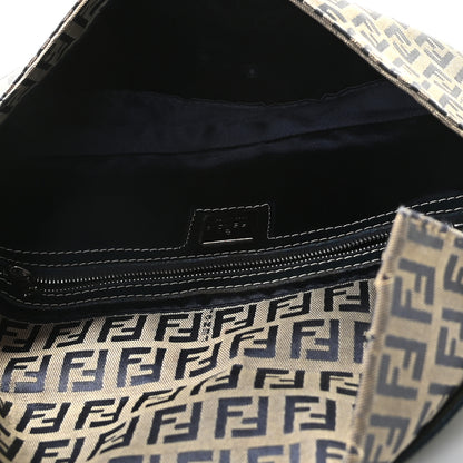 Fendi Zucchino Baguette Navy 7 of 9