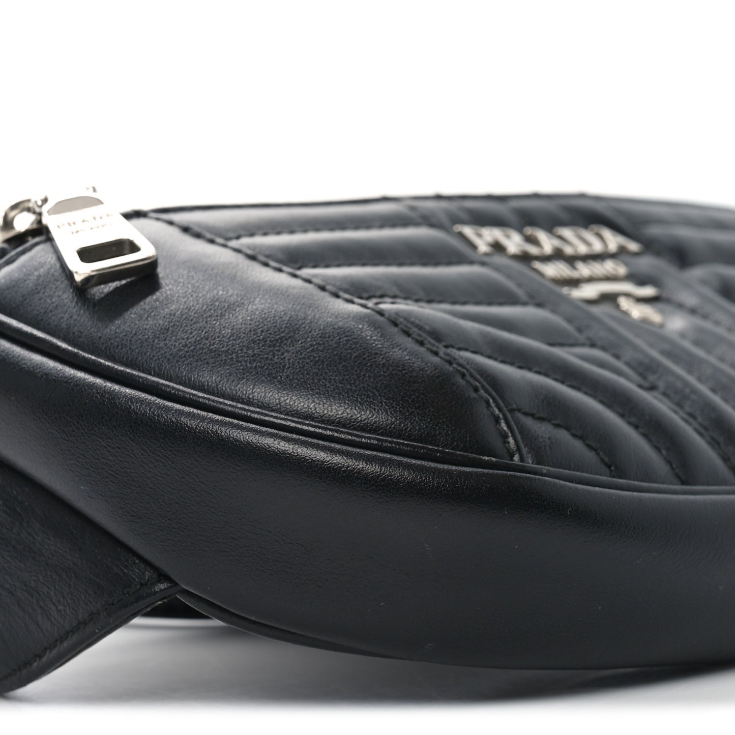 Soft Calfskin Impunture Diagramme Belt Bag Black