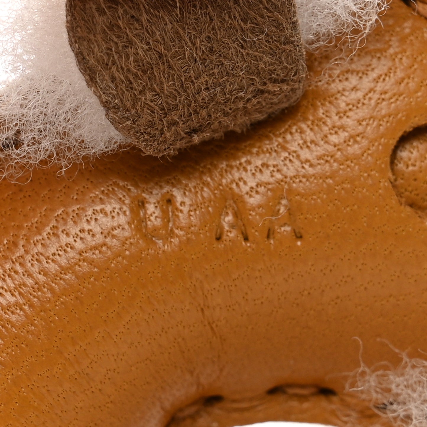 Milo Lambskin Shearling Budy Charm Biscuit