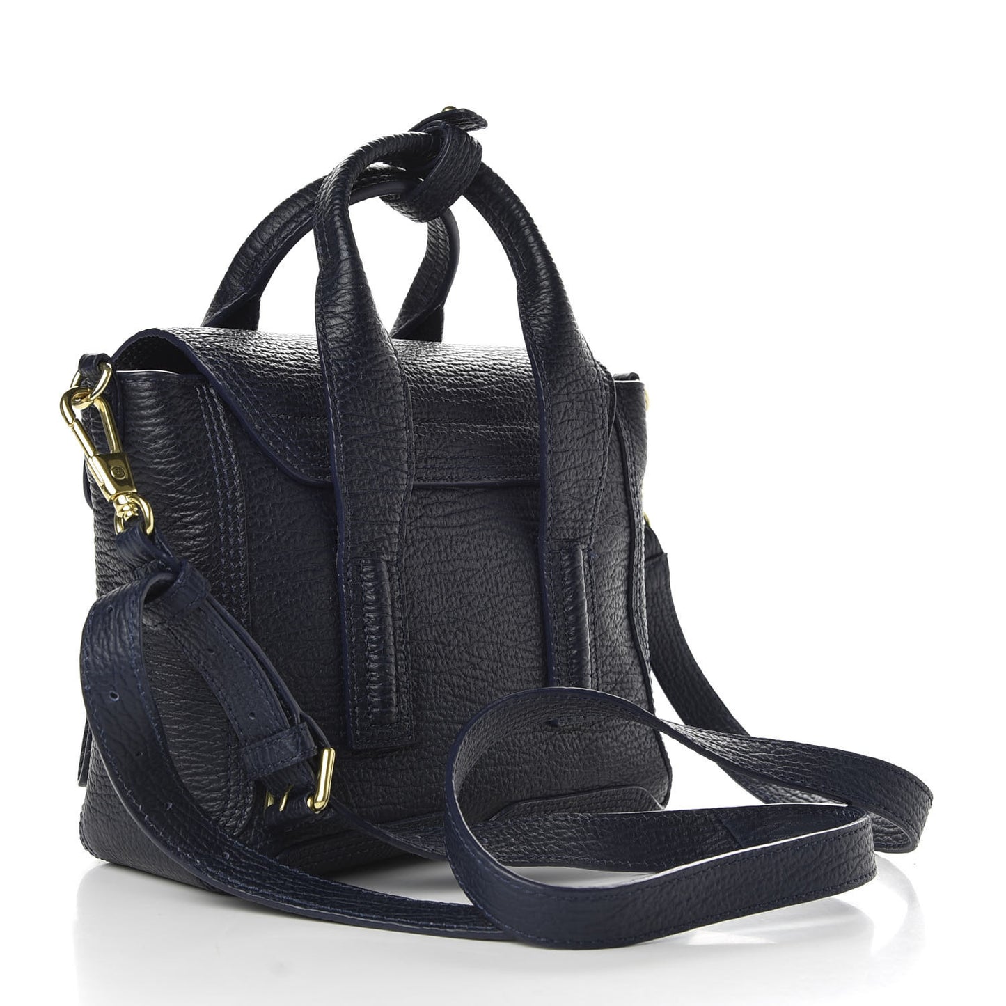 3.1 Textured Calfskin Mini Pashli Satchel Ink