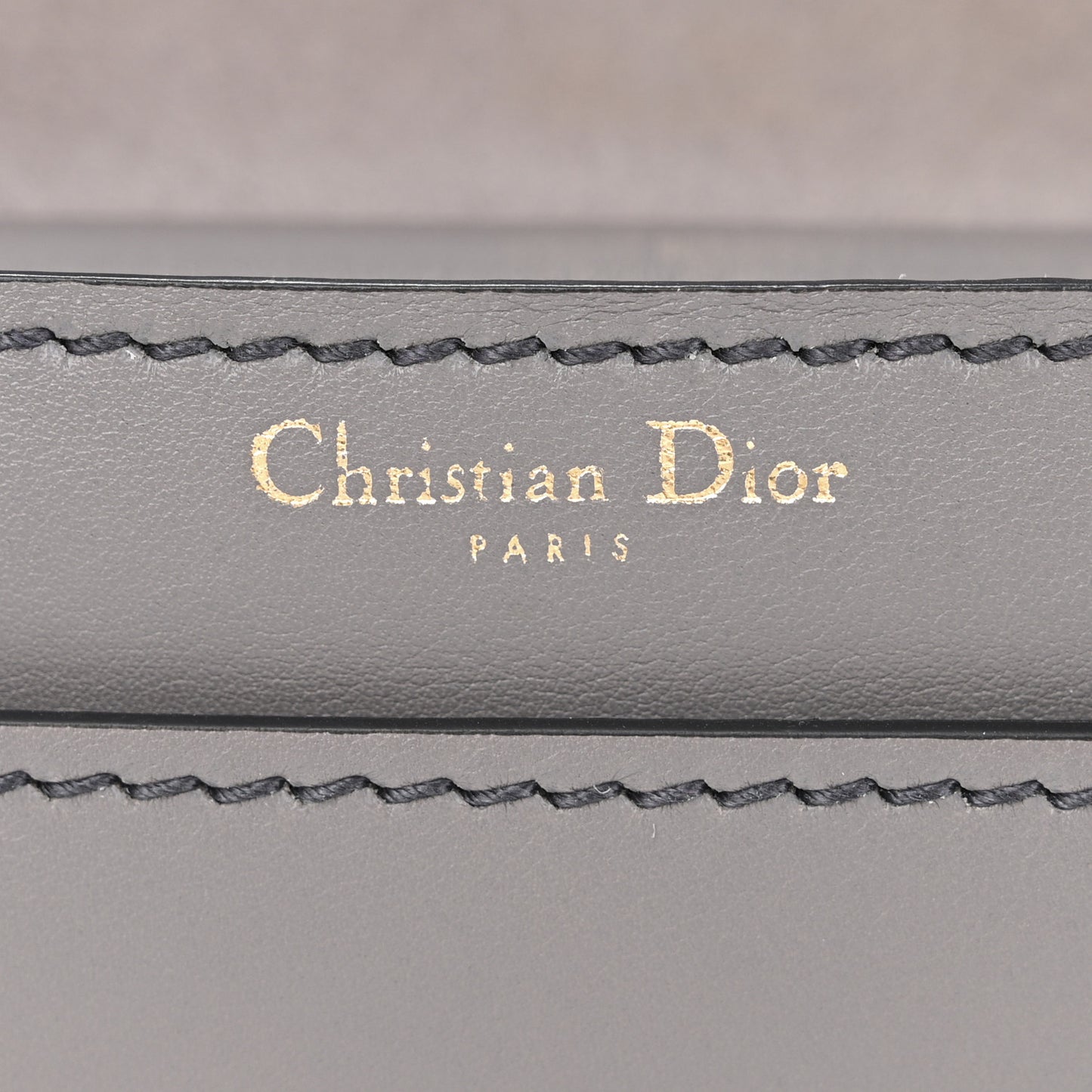 Calfskin Medium J'Adior Chain Flap Bag Iron Grey