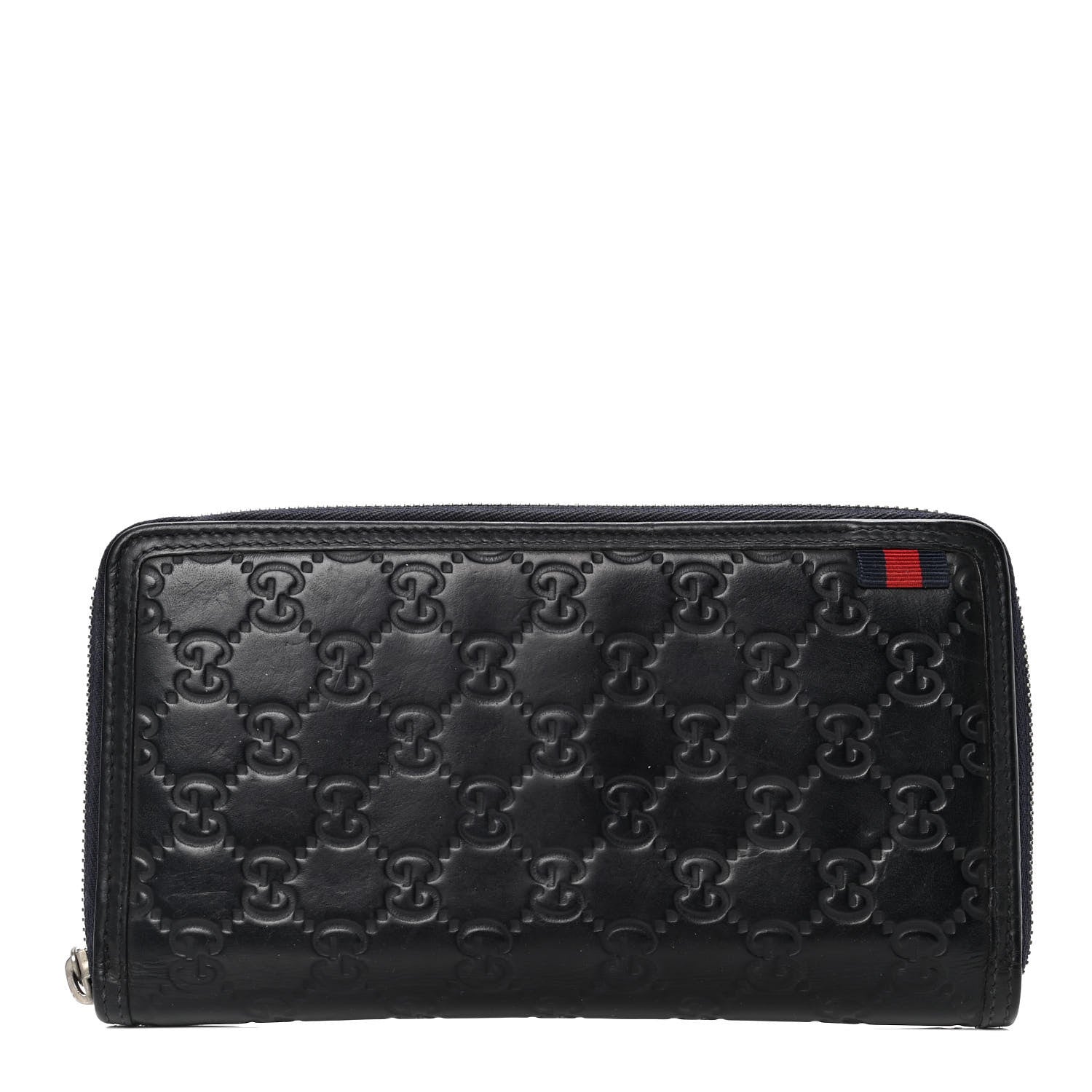 Gucci Guccissima Signature Continental Wallet Navy 1 of 6