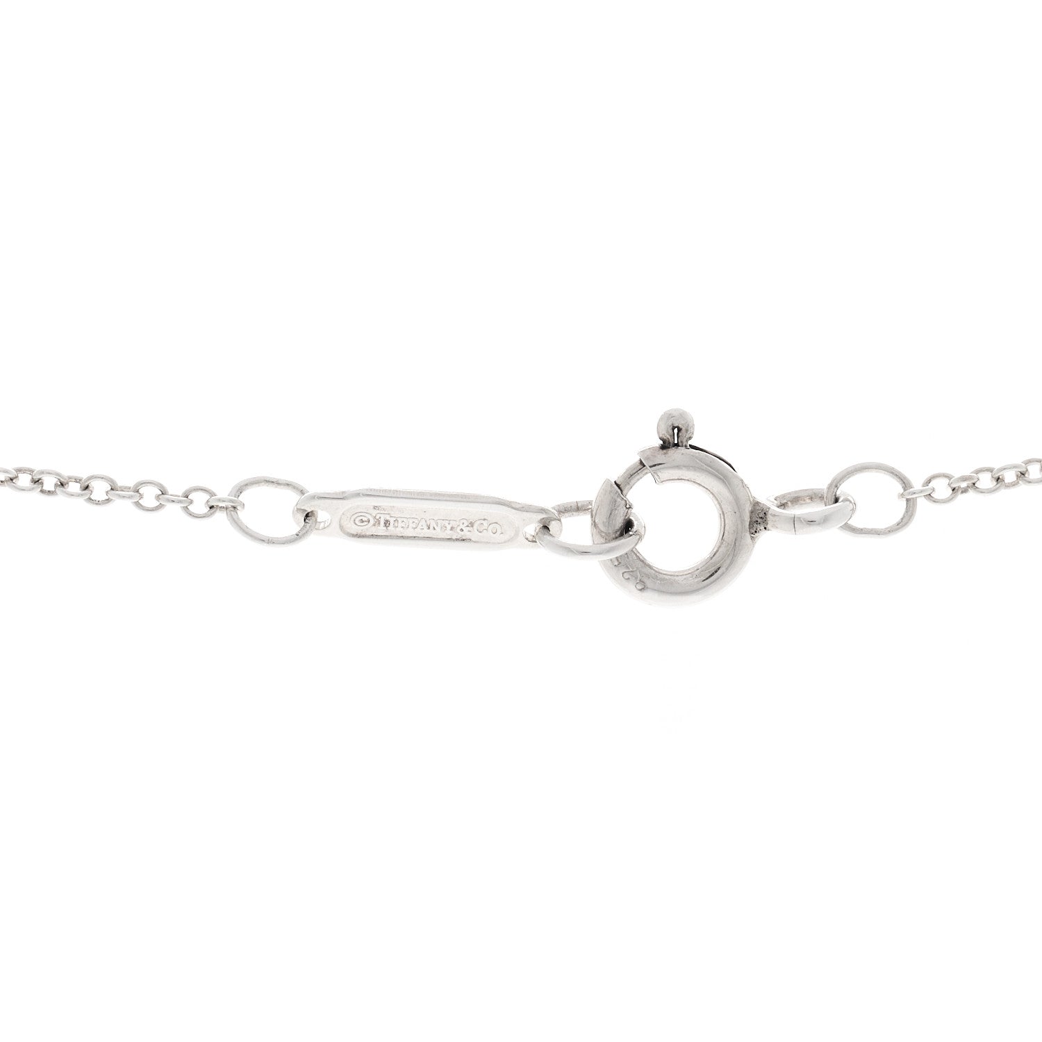 Tiffany Sterling Silver Prasiolite Sparklers Pendant Necklace 4 of 4