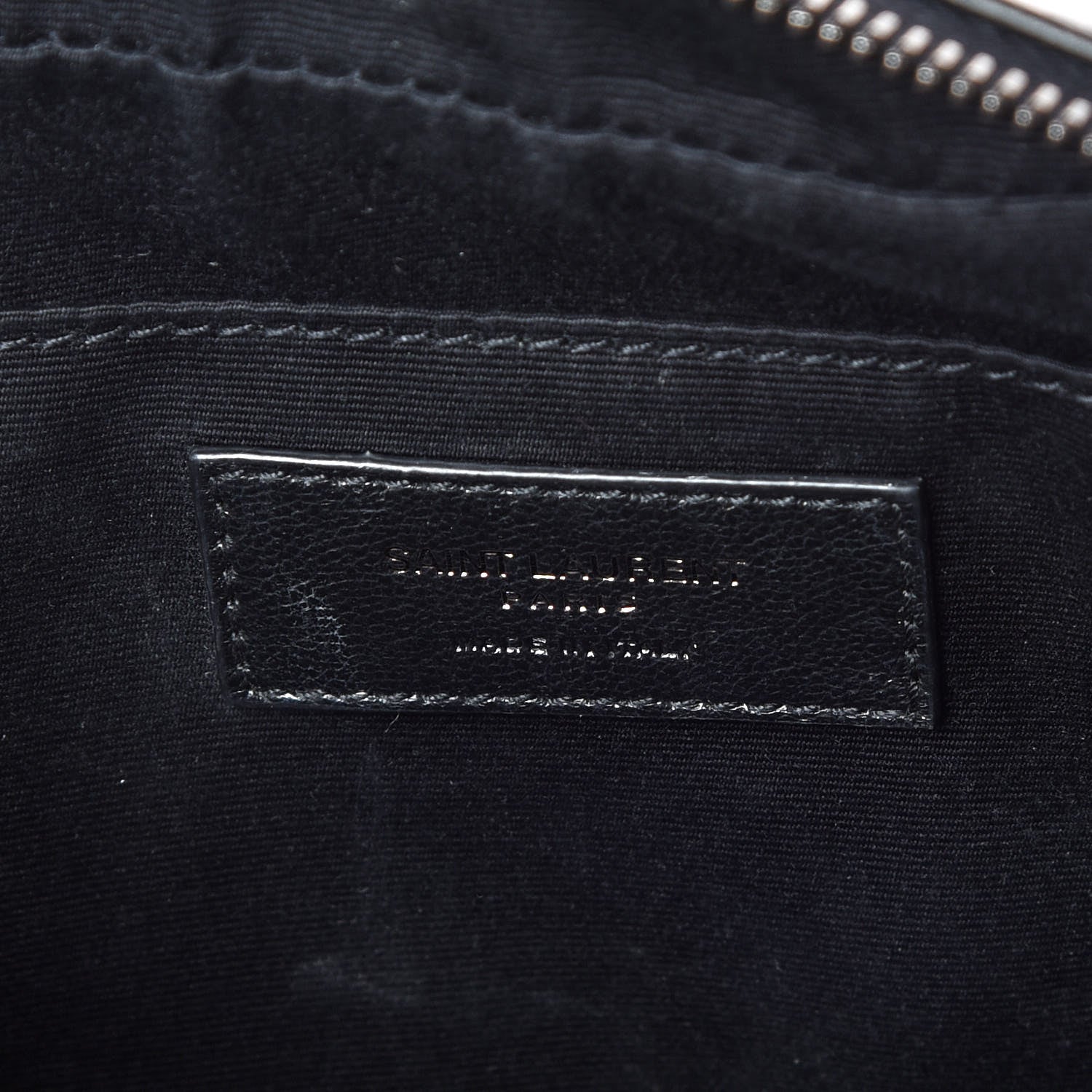 Saint Laurent Calfskin Matelasse Monogram Lou Camera Bag Black 8 of 10