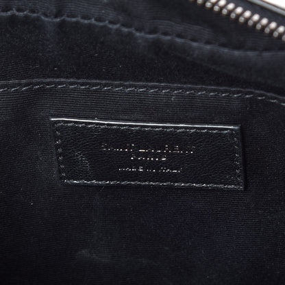 Saint Laurent Calfskin Matelasse Monogram Lou Camera Bag Black 8 of 10