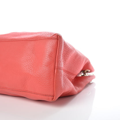 Gucci Pebbled Calfskin Medium Soho Chain Shoulder Bag Begonia Pink 20 of 23