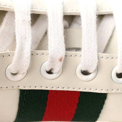 Gucci Calfskin Web Pearl Studded Womens Ace Sneakers 35 White 14 of 15