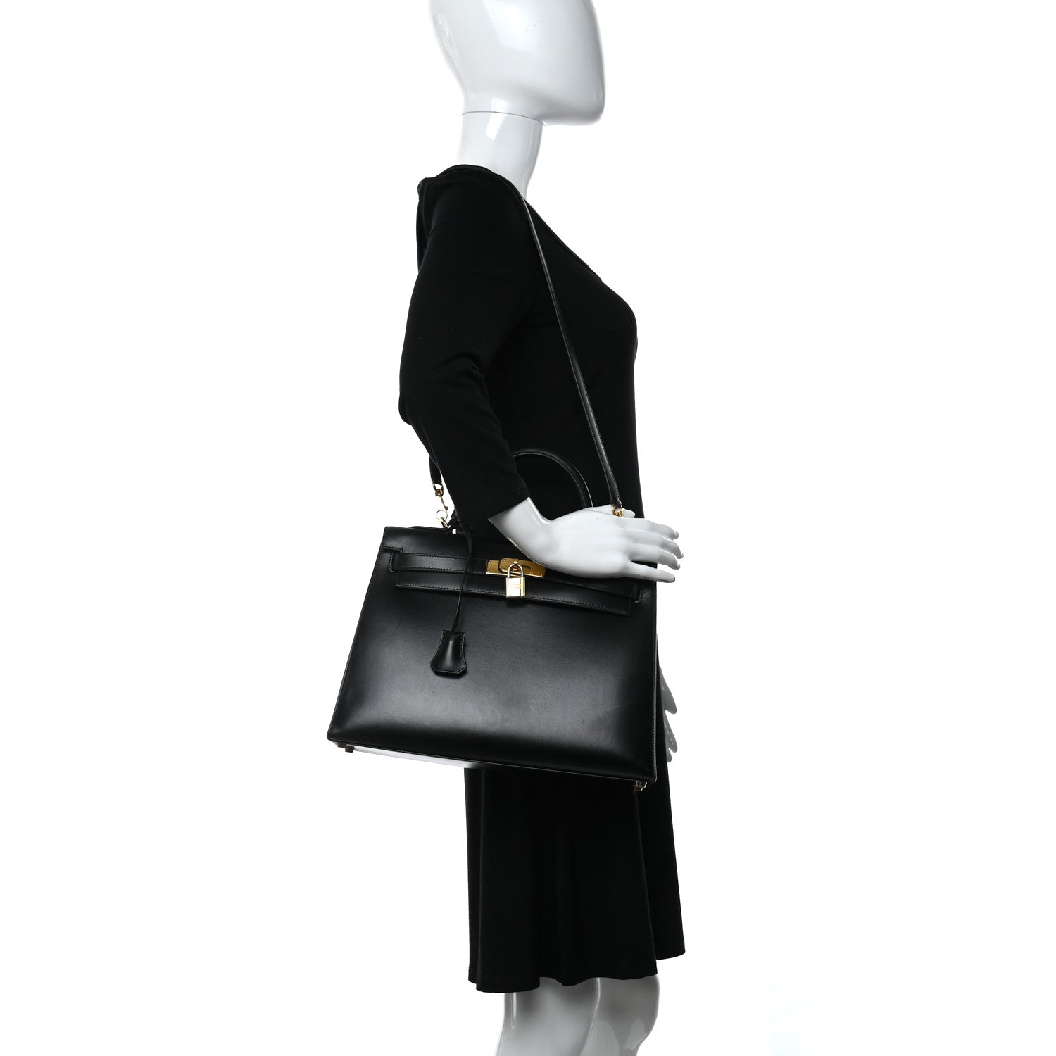 Hermes Box Kelly Sellier 32 Black 2 of 37