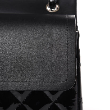 Chanel Patent Quilted Jumbo Double Flap Black 15 of 17