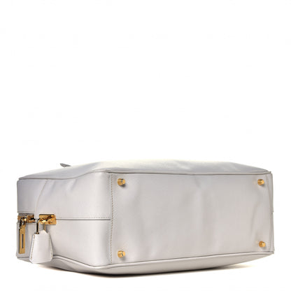 Prada Saffiano Lux Bowler Talco White 3 of 8