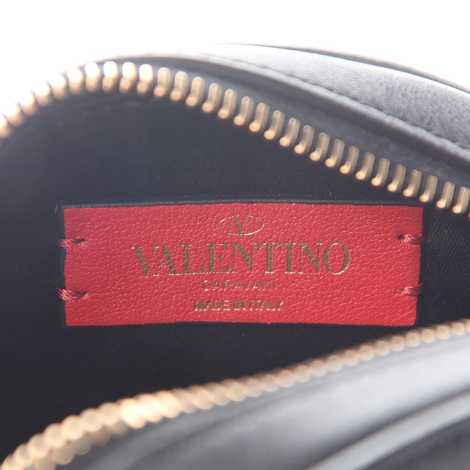 Valentino Garavani Calfskin VLogo Round Crossbody Bag Black 6 of 6