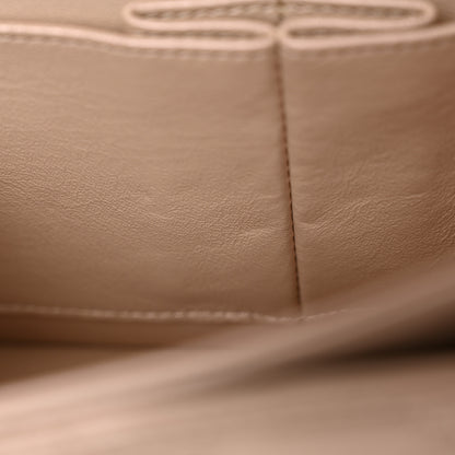 Chanel Iridescent Lambskin Quilted Medium Double Flap Light Beige 11 of 14