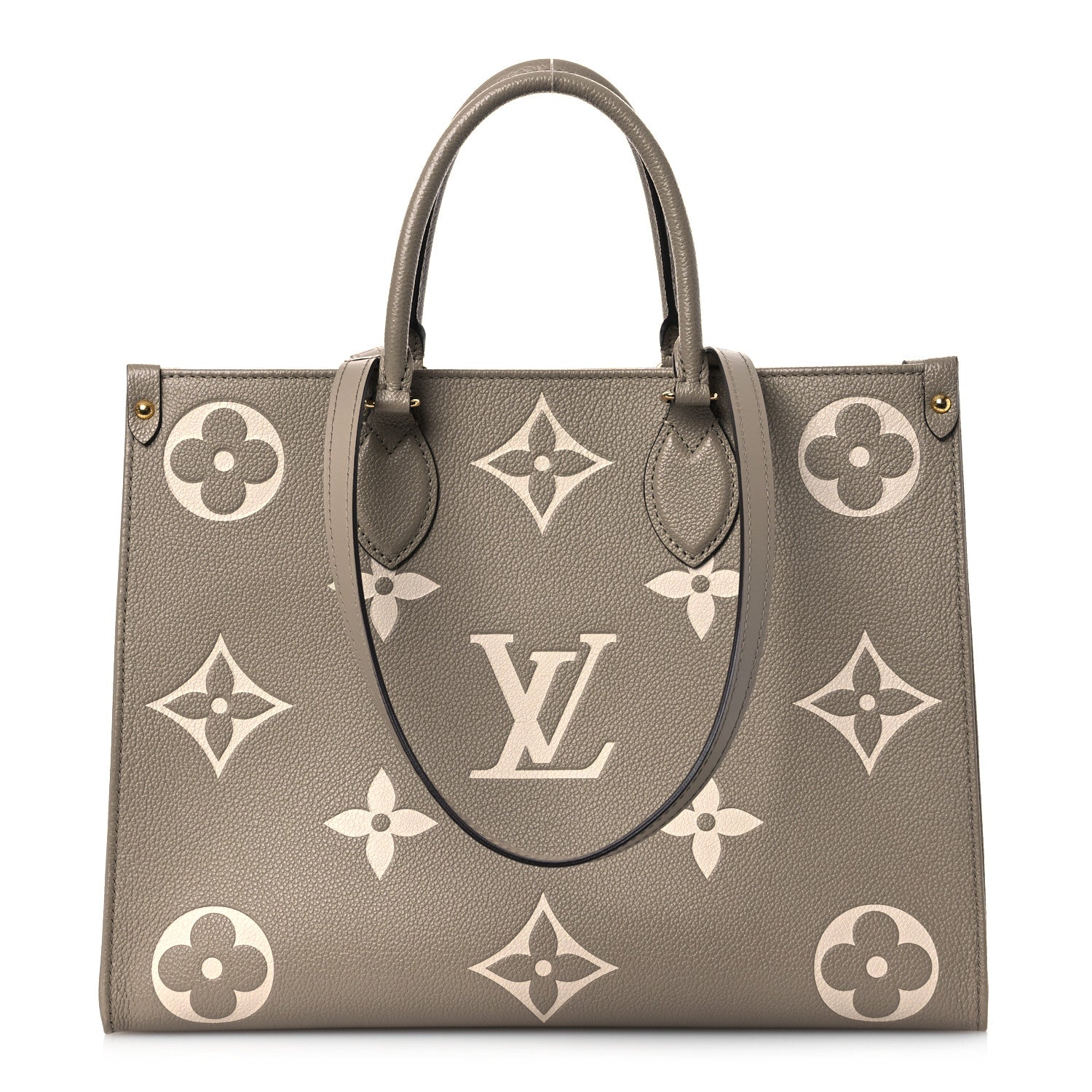 Louis Vuitton Empreinte Monogram Giant Onthego MM Tourterelle Creme 1 of 13