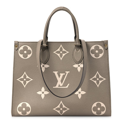 Louis Vuitton Empreinte Monogram Giant Onthego MM Tourterelle Creme 1 of 13