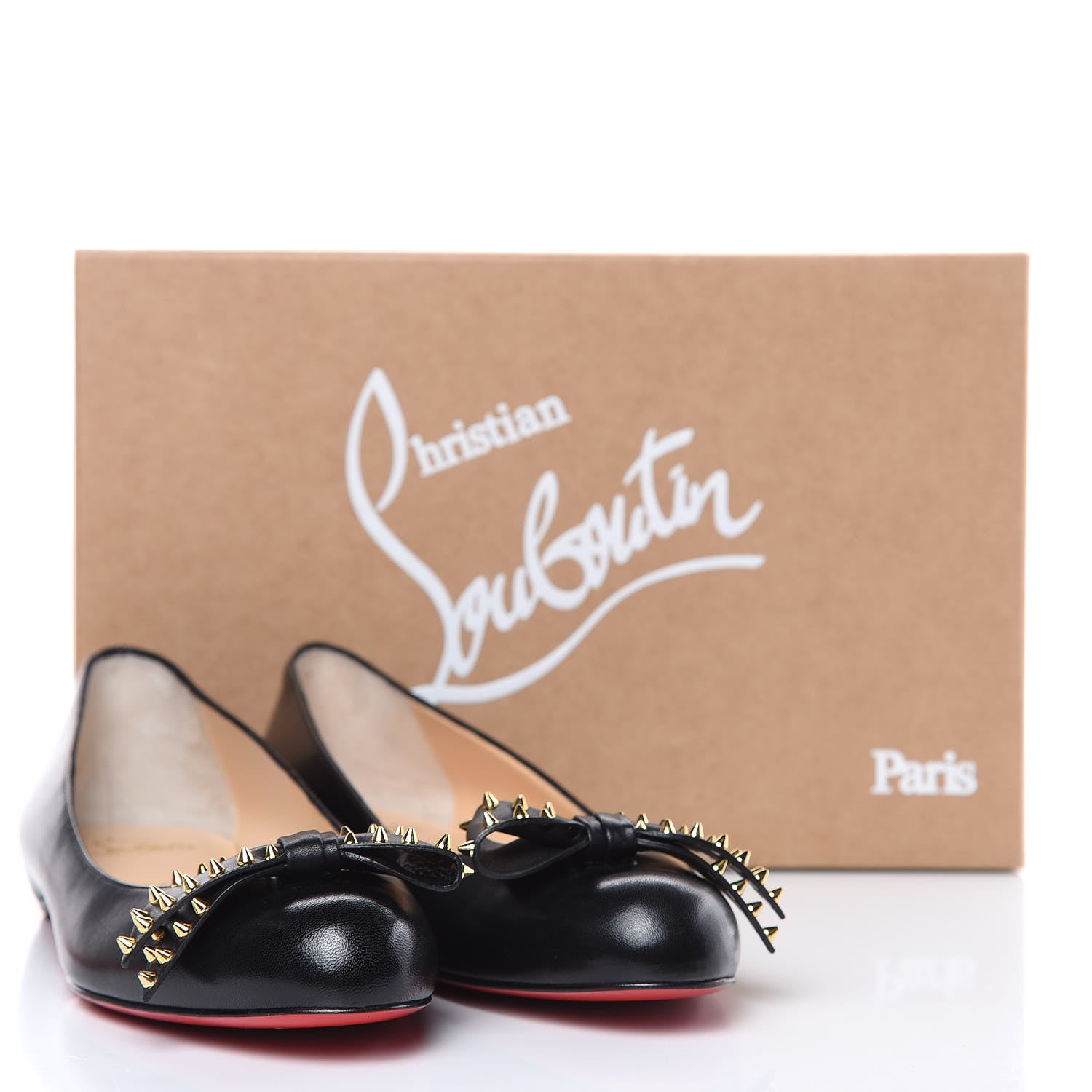 Christian Louboutin Nappa Ballalarina Flats 38 Black 11 of 11
