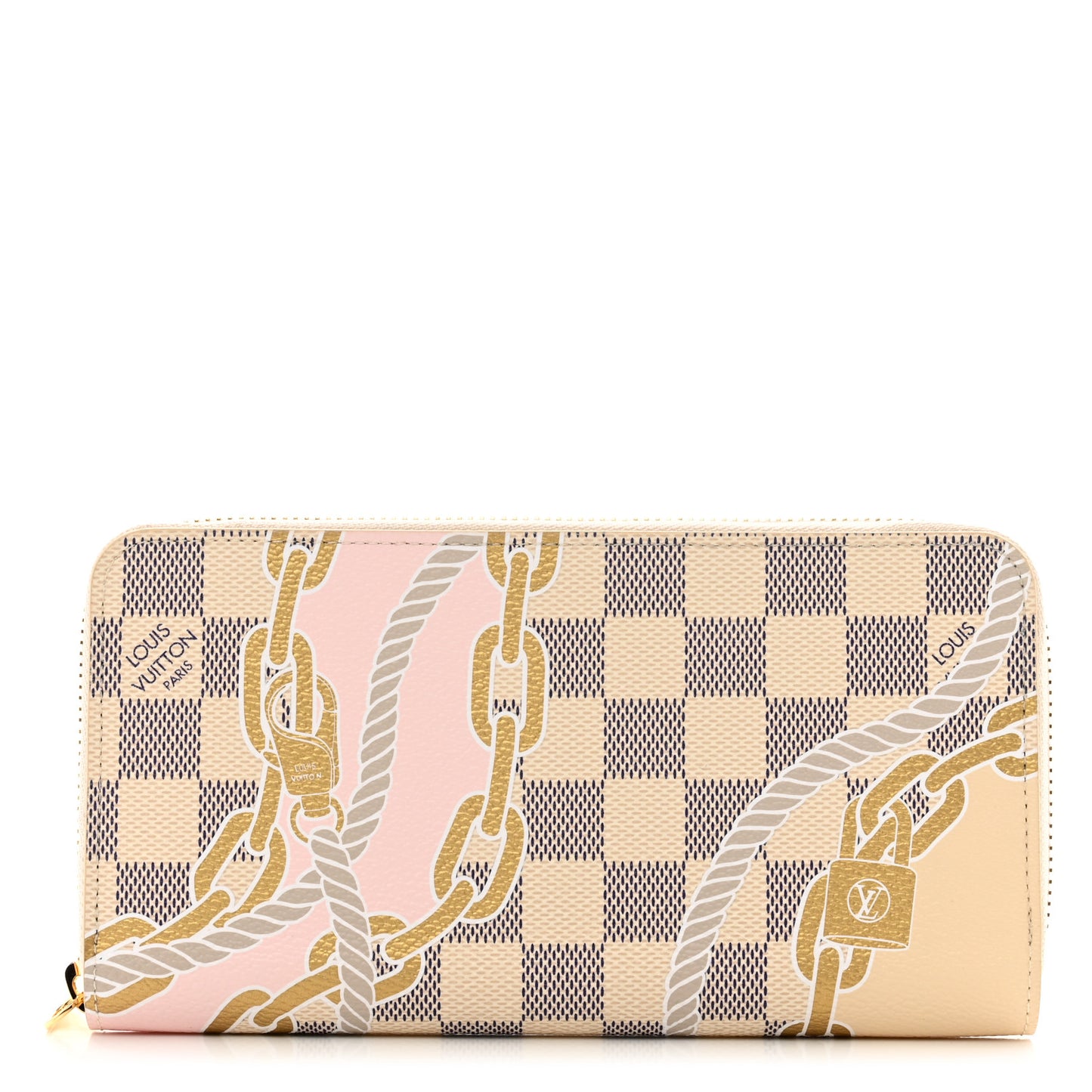 Damier Azur Nautical Zippy Wallet Gold