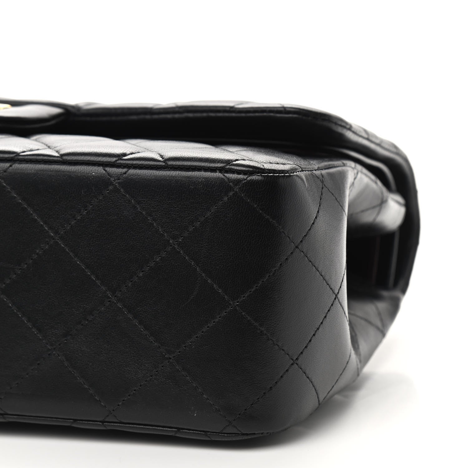 Chanel Lambskin Quilted Jumbo Double Flap Black 15 of 15