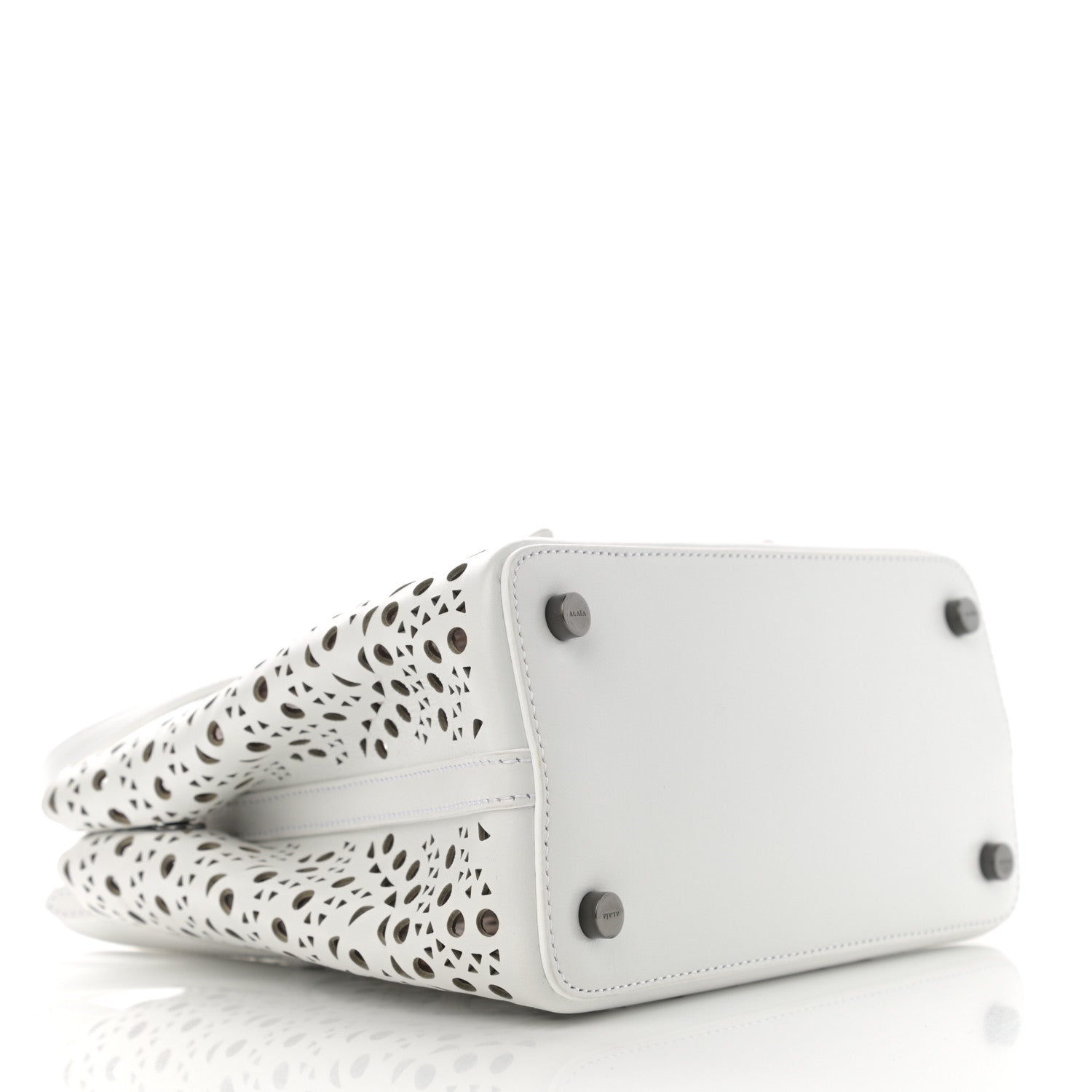 Alaia Calfskin Vienne Wave Mina 20 Bag White 5 of 12