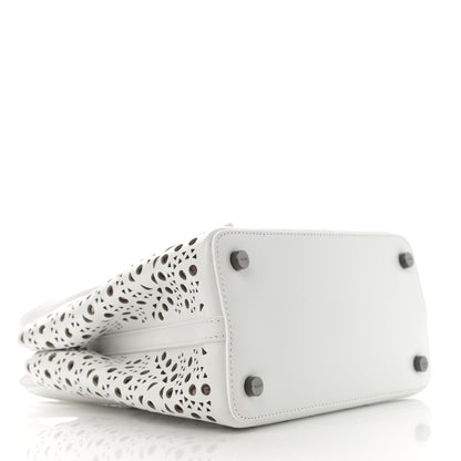 Alaia Calfskin Vienne Wave Mina 20 Bag White 5 of 12