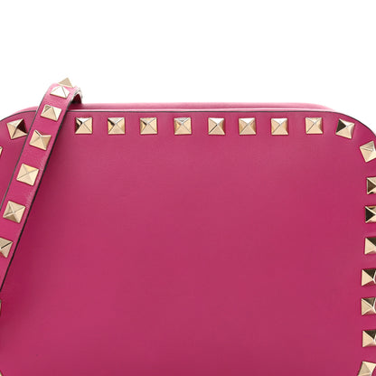 Valentino Garavani Calfskin Rockstud Camera Crossbody Bag Rose Violet 8 of 12