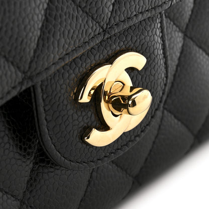 Chanel Caviar Quilted Medium Double Flap Black 11 of 12