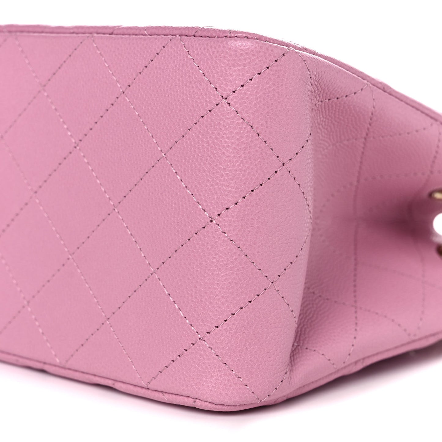 Caviar Quilted Mini Bucket Bag Pink