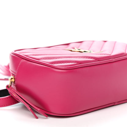 Saint Laurent Calfskin Matelasse Monogram Lou Belt Bag Bright Pink 8 of 9