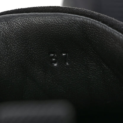 Hermes Technical Mesh Suede Goatskin Bouncing Sneakers 37 Black 8 of 9