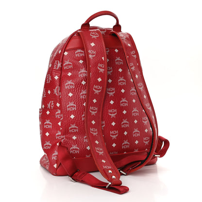 MCM Visetos Medium Stark Backpack Red White 3 of 18