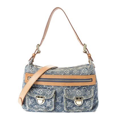 Louis Vuitton Monogram Denim Baggy PM Blue 1 of 9